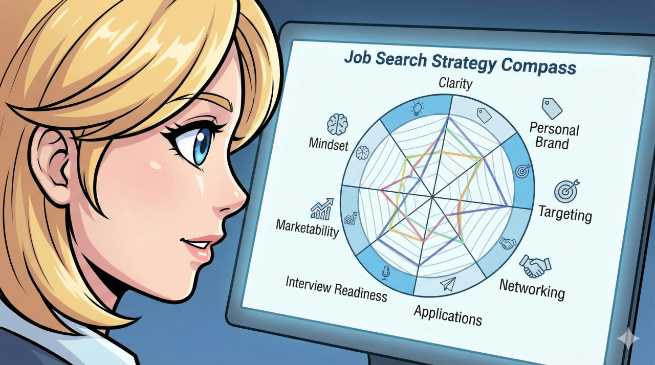 Job Search Strategy Compass - 8 Areas